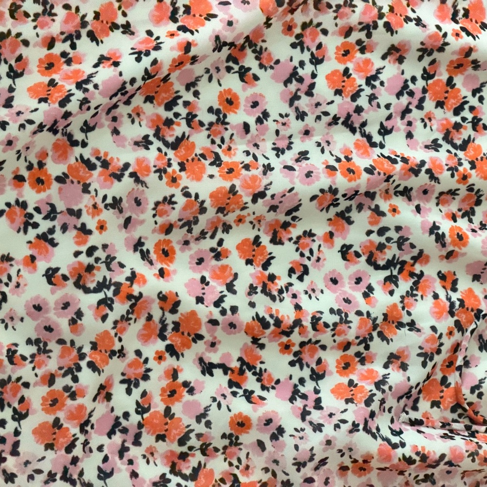 Divided Floral Dress in Pink and Orange - Picture 2 of 2